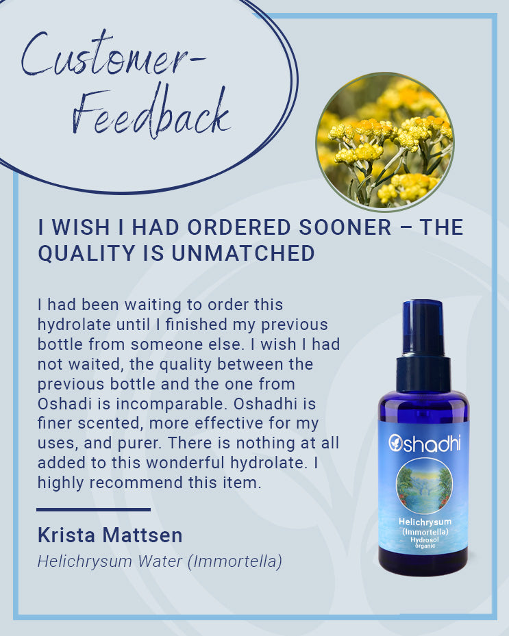 Helichrysum Water (Organic Hydrosol)