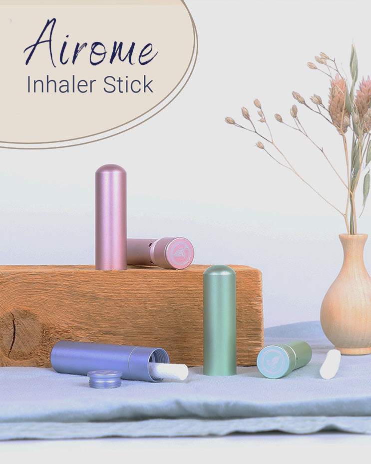 Airome Aromatherapy Inhaler Stick – Refillable & Portable Essential Oil Diffuser