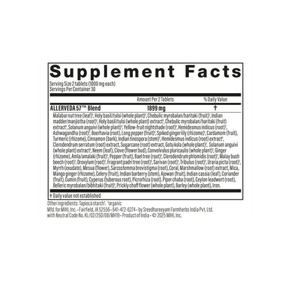 AllerVeda 57 — Year-Round Immunity & Respiratory Support