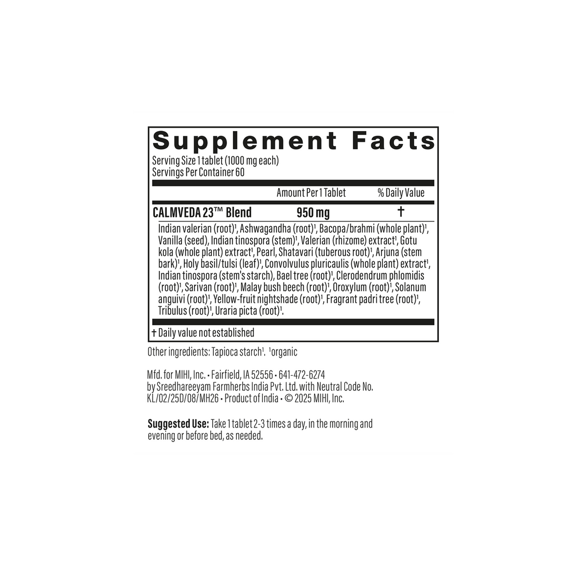 CalmVeda 23 — Heart-Mind Formula