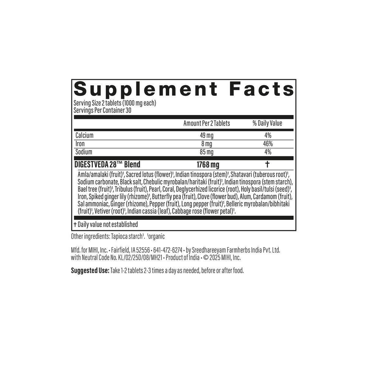 DigestVeda 28 — Acid Balance & Digestive Comfort