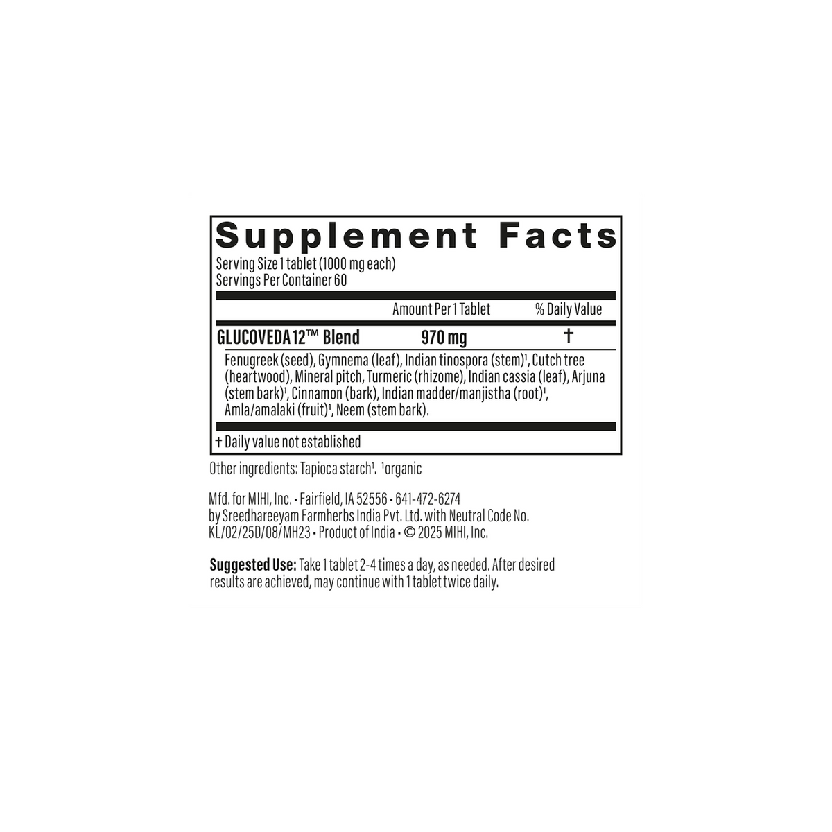 GlucoVeda 12 — Sugar Metabolism Support