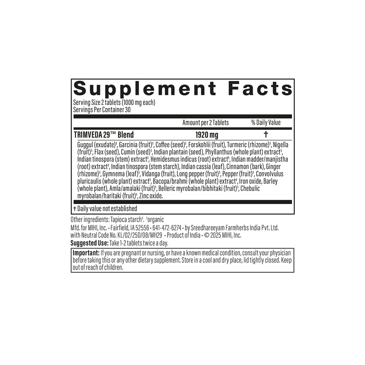 TrimVeda 29 — Metabolic & Appetite Balance